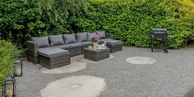 The Water Mill: Back patio