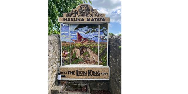 A SHFORD IN THE WTER WELL DRESSING LION KING