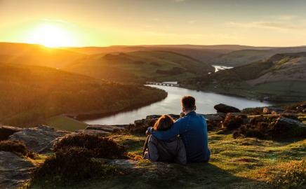 Bamford Edge sunset