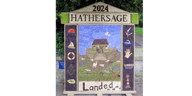 Hathersage well dressing 2024 for 25 glynn williams