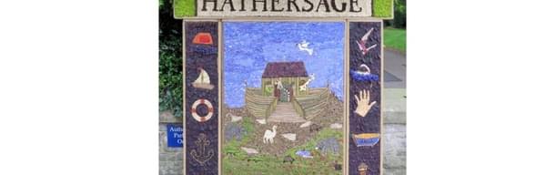 Hathersage well dressing 2024 for 25 glynn williams