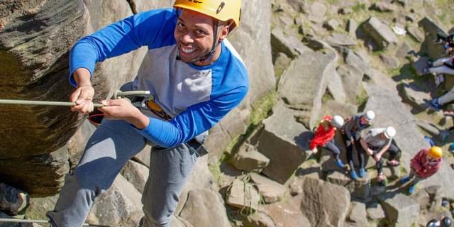 Team Building Outdoor Adventure Rock Climbing